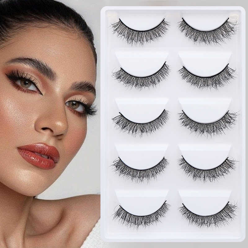 DINGSEN False Eyelash Stable Fury Fluffy Eyelash Thick Curly Eyelash W250324