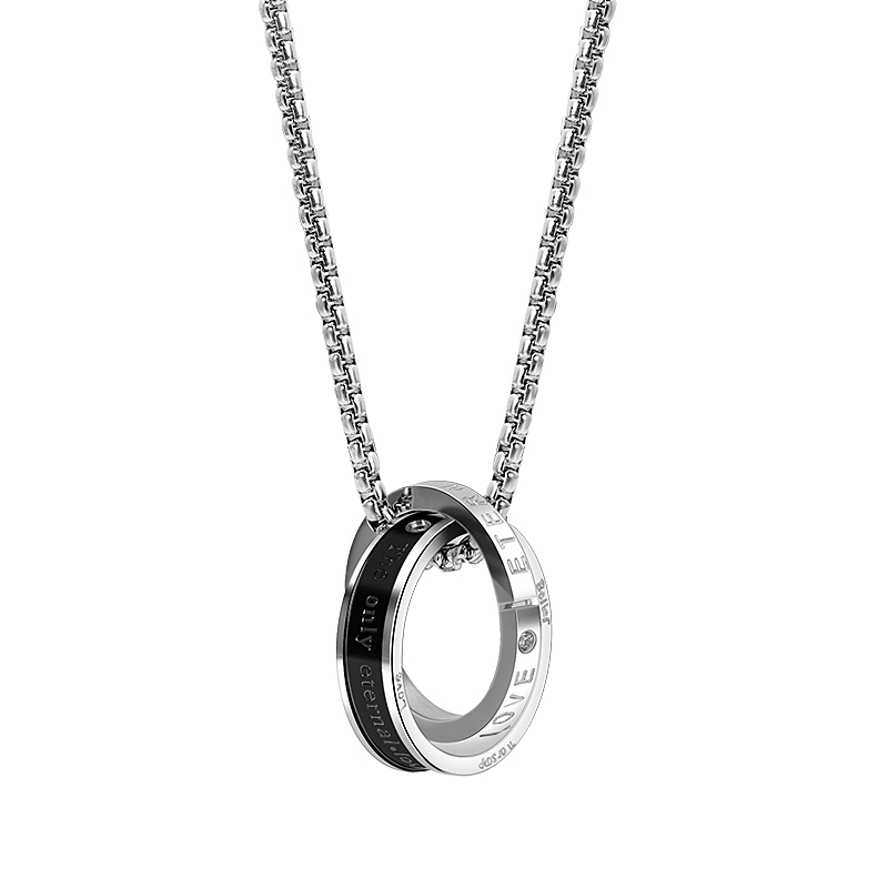 New Versatile Premium Feeling Niche Titanium Steel Pendant Men's Necklace