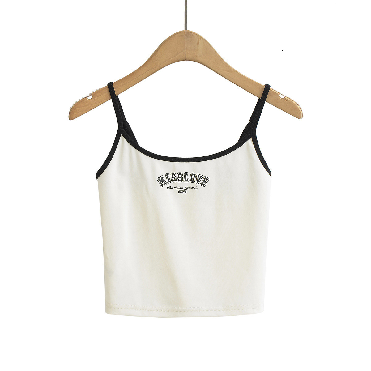 2025 Summer New Women's Contrasting Designer Sports Beach Top With Letter Print American Spicy Style Slim Fit Short Vest