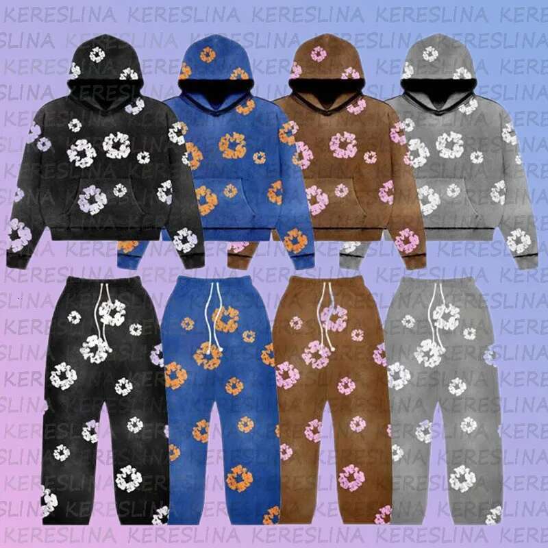 Designer clothes 2025 European American Cross-Border New Hoodie Y2k Washed Printed Street Trend Men's And Women's Hooded Pullover Top