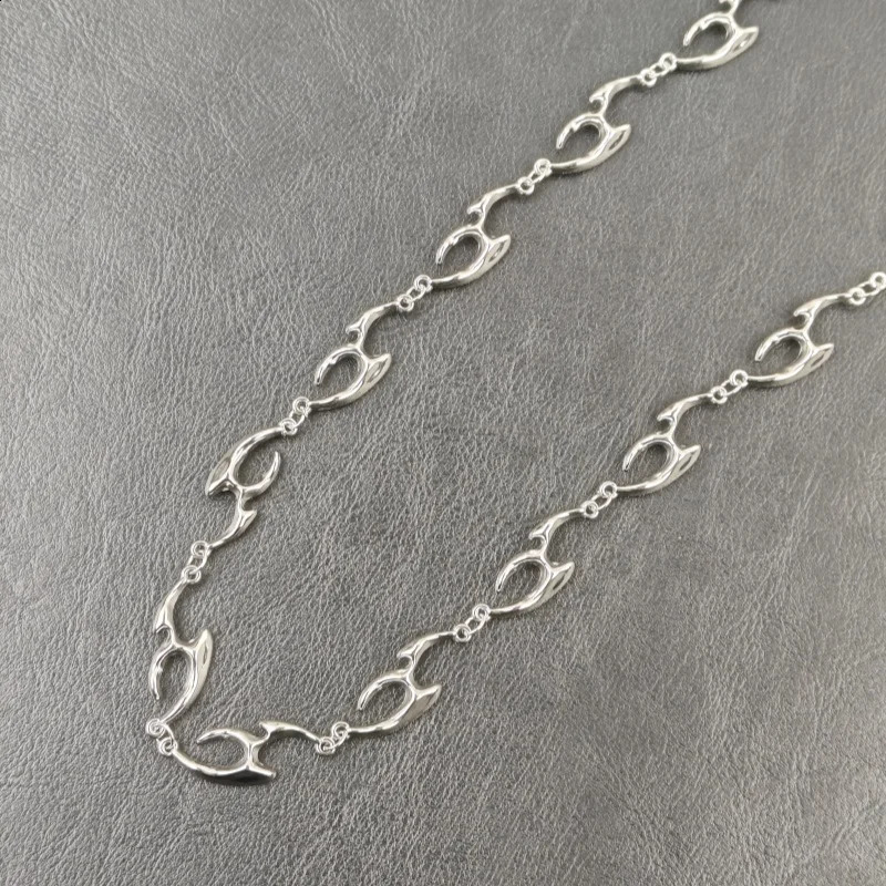 Original Model Flame Copper Pants Chain Minimalism Fashionable Men And Women Accessories Retro Key Chain Gift Giving 250324