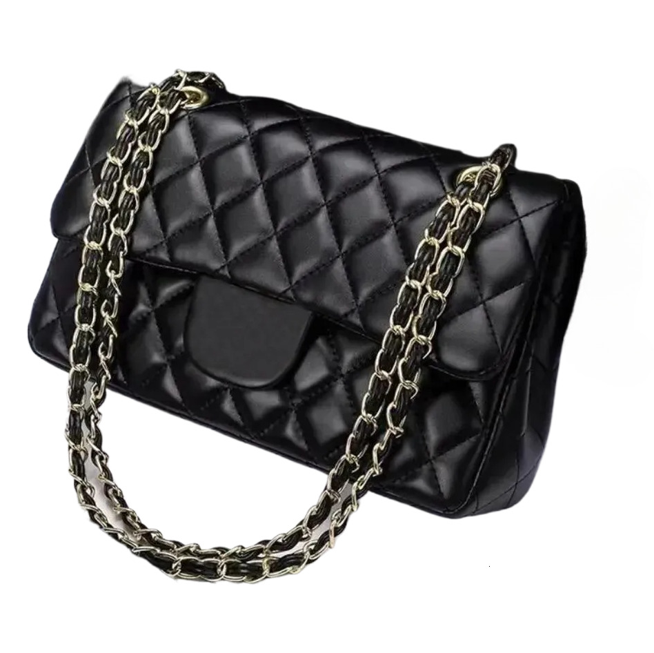 10A Top Quality Jumbo Double Flap Designer Real Leather Caviar Lambskin Classic All Black Purse Quilted Handbag Shoulder Gold Bag Wallet Chain