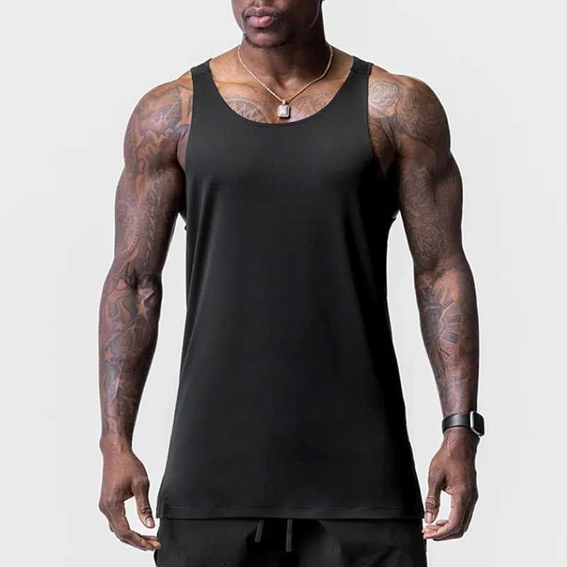 Brand Summer Mens Fitness Tank Top Mens Fitness Training Sleeveless Shirt Single Set Mens Clothing Fitness Running Tank Top X250324