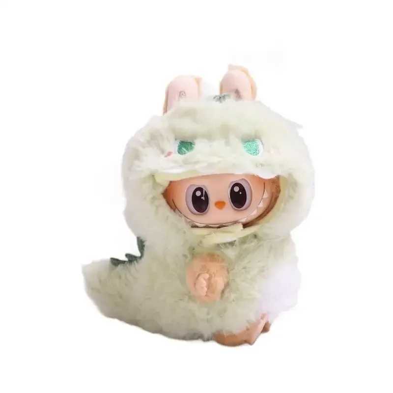 17cm mini plush doll clothing accessory suitable for Korean Kpop Exo Labubu idol V1 V2 bee dinosaur shark clothing giftXJ250324