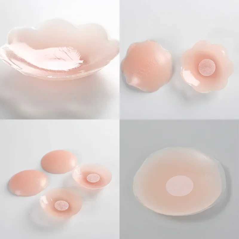 1 pair of silicone Nipple covers reusable lift invisible stickers bra filling stickers breast tape female breast stickersXJ250324