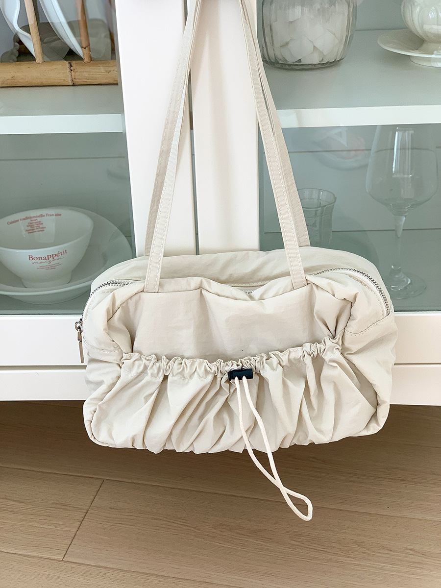 Pleated High-grade Underarm Bag Niche Commuter Tote Shoulder Bag Femininity New Large Capacity Nylon Bag Woman