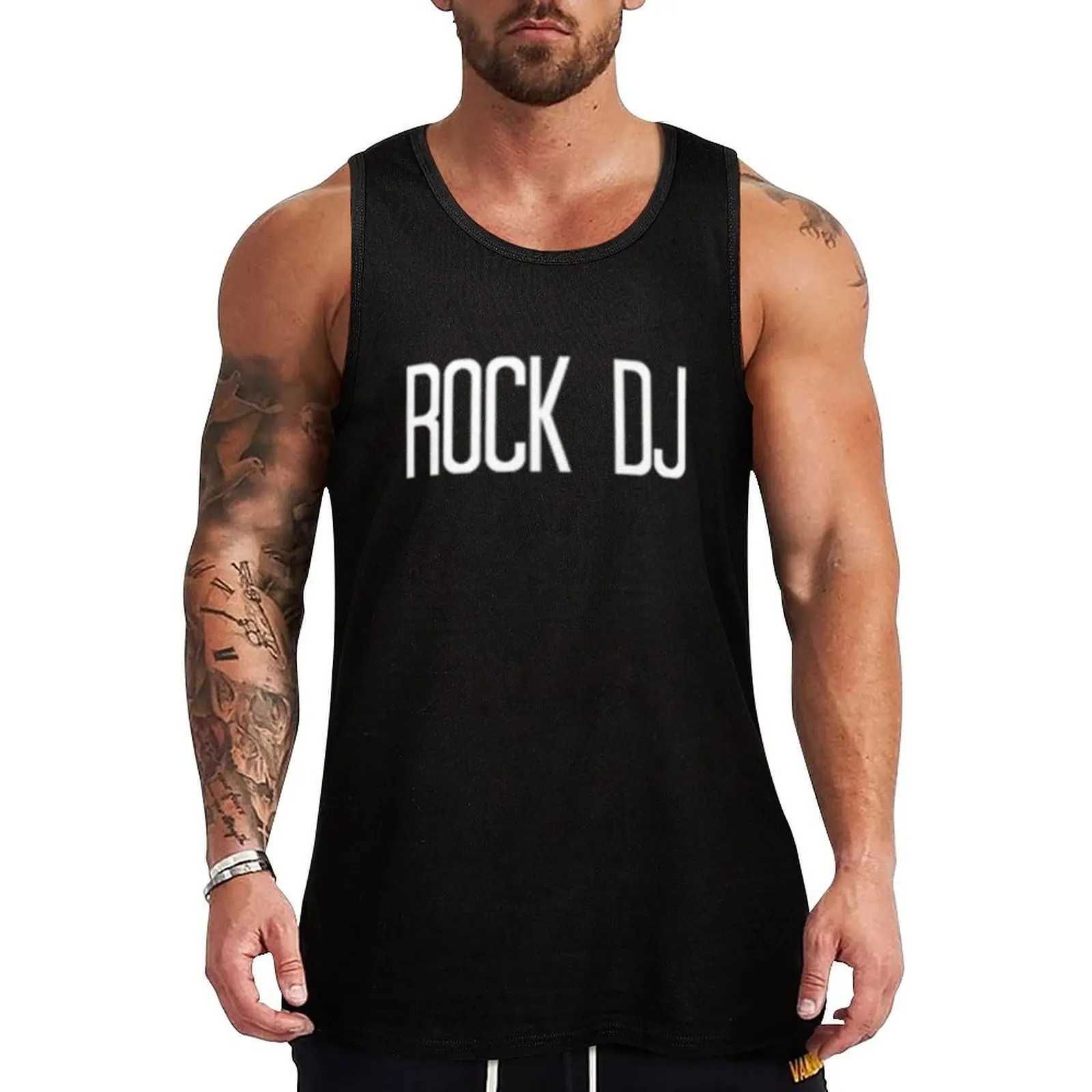 Rock DJ Tank Mens Sports Shirt Mens Sleepless Fitness Shirt Mens Fitness Clothing Mens T-shirt X250324