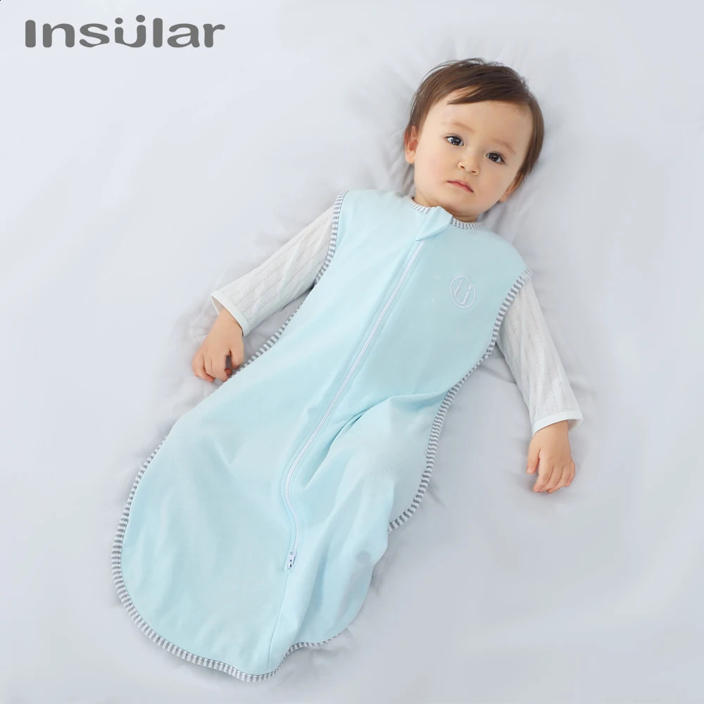 Insulated sleeveless cotton sleeping bag used for cartoon baby blankets for borns soft care 0-18 months old 250324