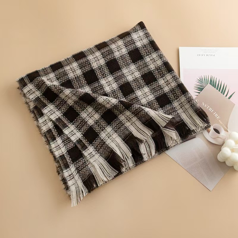 T347 cashmere scarf fashion temperament scarf women's versatile neck warm cold shawl