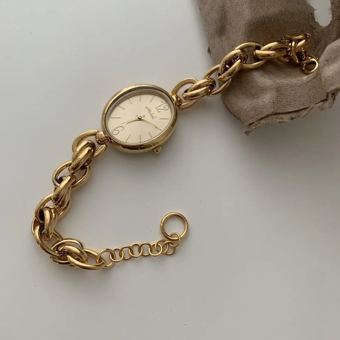 woven bracelet watch ladies small gold watch amazing ity retro womens chain watch fashionable and personalized 250319
