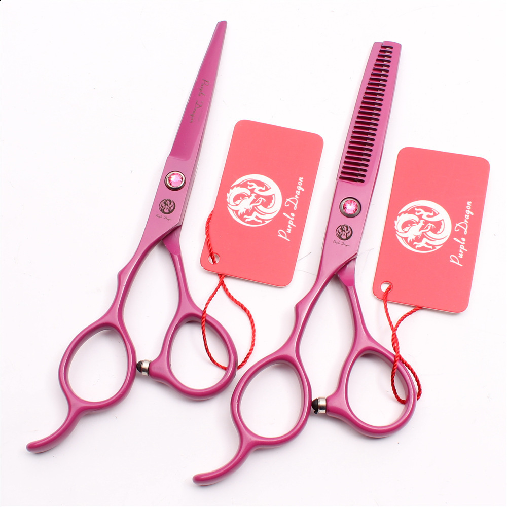 Hair clippers 6.0 inch pink scissors hair thinning scissors VG10 Material is sharp and wear-resistant scissors tool 250218