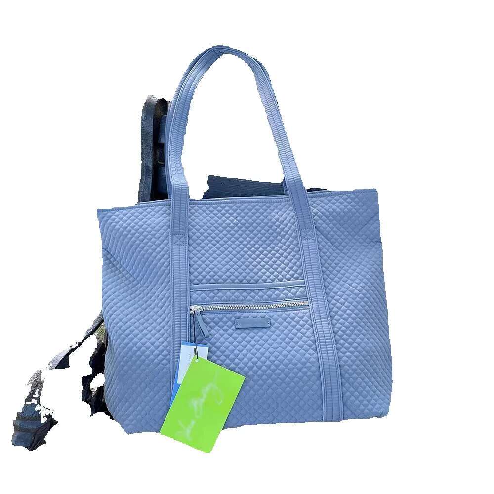 VB American Women Shoulder Large Capacity Totes Solid Handbag Light Cotton Ladies Crossbody Bag