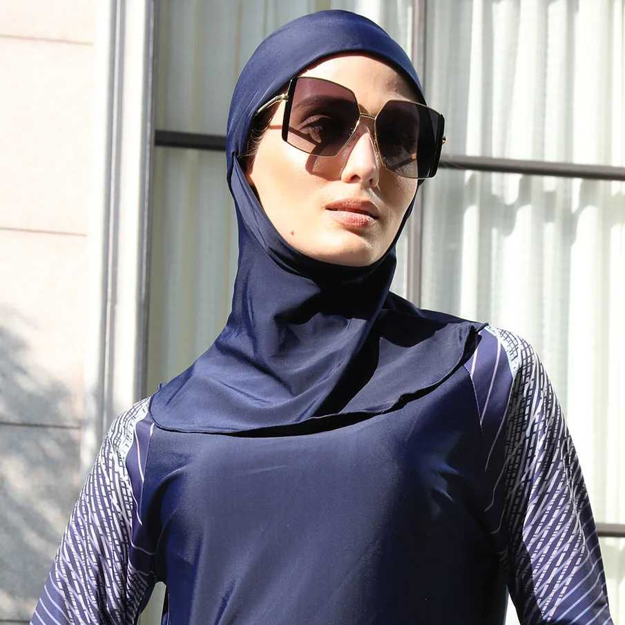New sports plain Muslim swimming instant turbo black headscarf Islamic headscarf Indian headscarf Fem wrap Turbante Mujer X250324