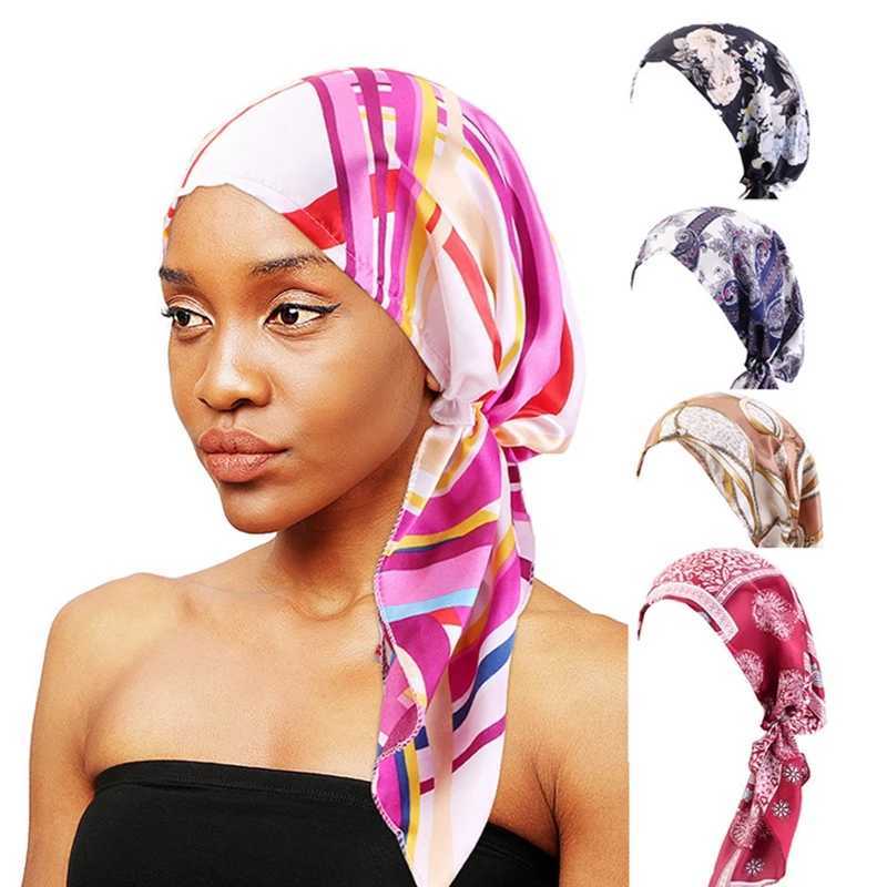 Fashion pre tied headscarf cultural hat Muslim headscarf inner hat hair loss hat bear hat tail hat X250324