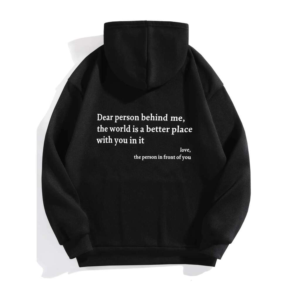 Plus Size Women's Letter Printed Casual Outdoor Sports Hoodie
