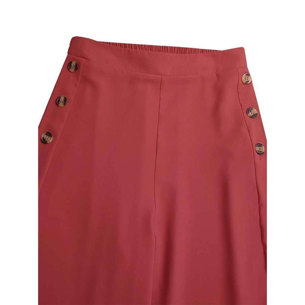 Summer Casual Suit Pants ZANZEA Elegant OL Women Wide Leg Pant S Solid Trouser Oversized High Waist Pantalon Palazzo