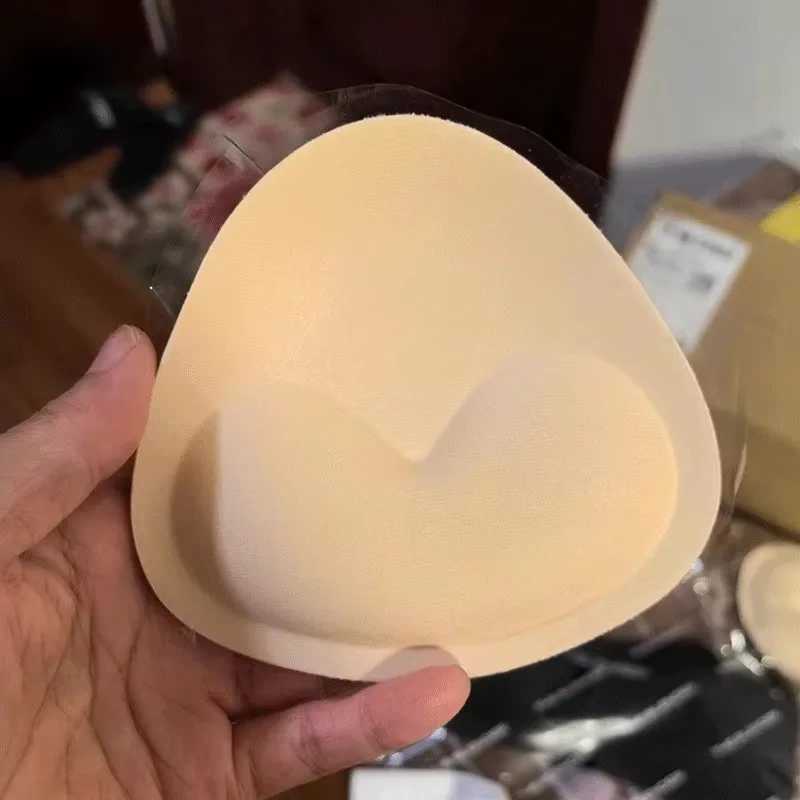 2PCS chest push up adhesive bra thick sponge breast pad chest push up enhanced silicone detachable insert swimsuit invisible braXJ250324
