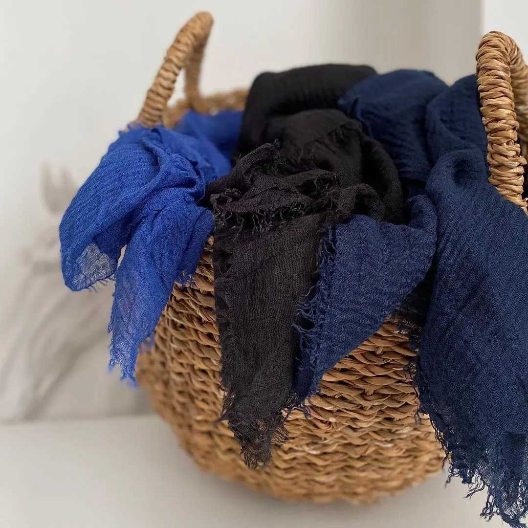 Hot Crinkle cotton headscarf scarf Wen scarf headscarf X250324
