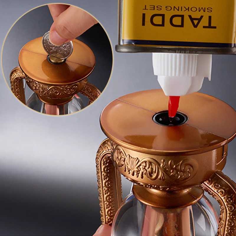 Vintage horse lantern design gas lamp electrical integration gas ignition matching table decoration gift decoration M250324