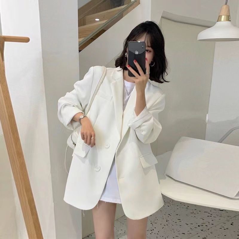 G321Chic Ladies' Black Tailored Suit Jacket | Casual Wear for 2025 Seasonal Transition