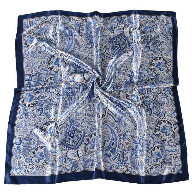 High quality silk square scarf with top wrapping and four seasons hair scarf Foard Iuxe Bandana womens scarf 90x90cm X250324