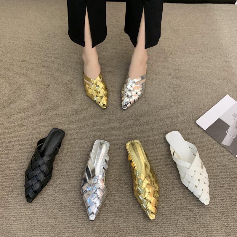 2025 hot new Free shipping designer sandals for womens black sliver gold high heel Summer fashion beach Open toed slippers size 35-39