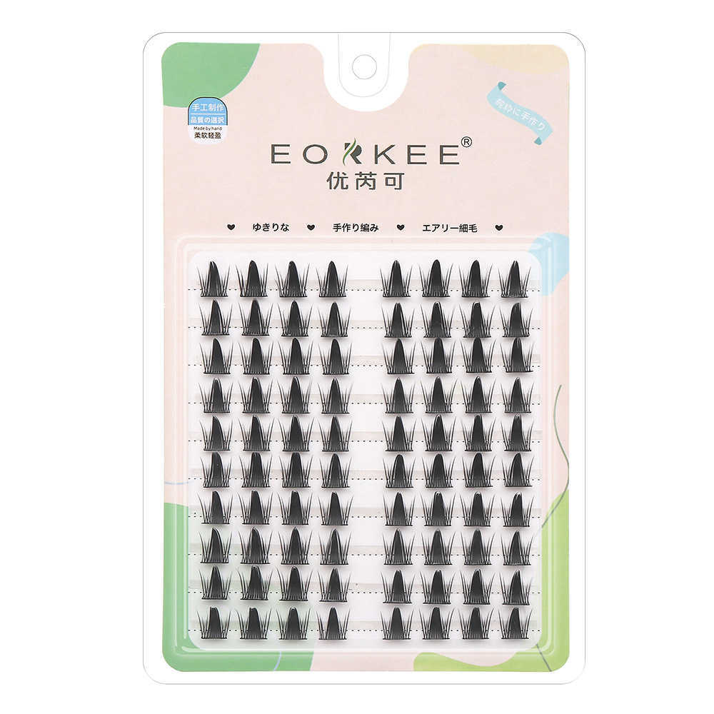 Thick and vibrant big eyes Yuriko mischievous elf false eyelashes light wind on camera style thick eyelashes W250324