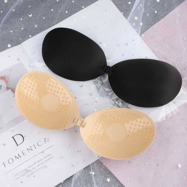 Thin and lightweight Nipple cover push breathable silicone invisible bra swimsuit wedding bra sticker sexy backless adhesive braXJ250324