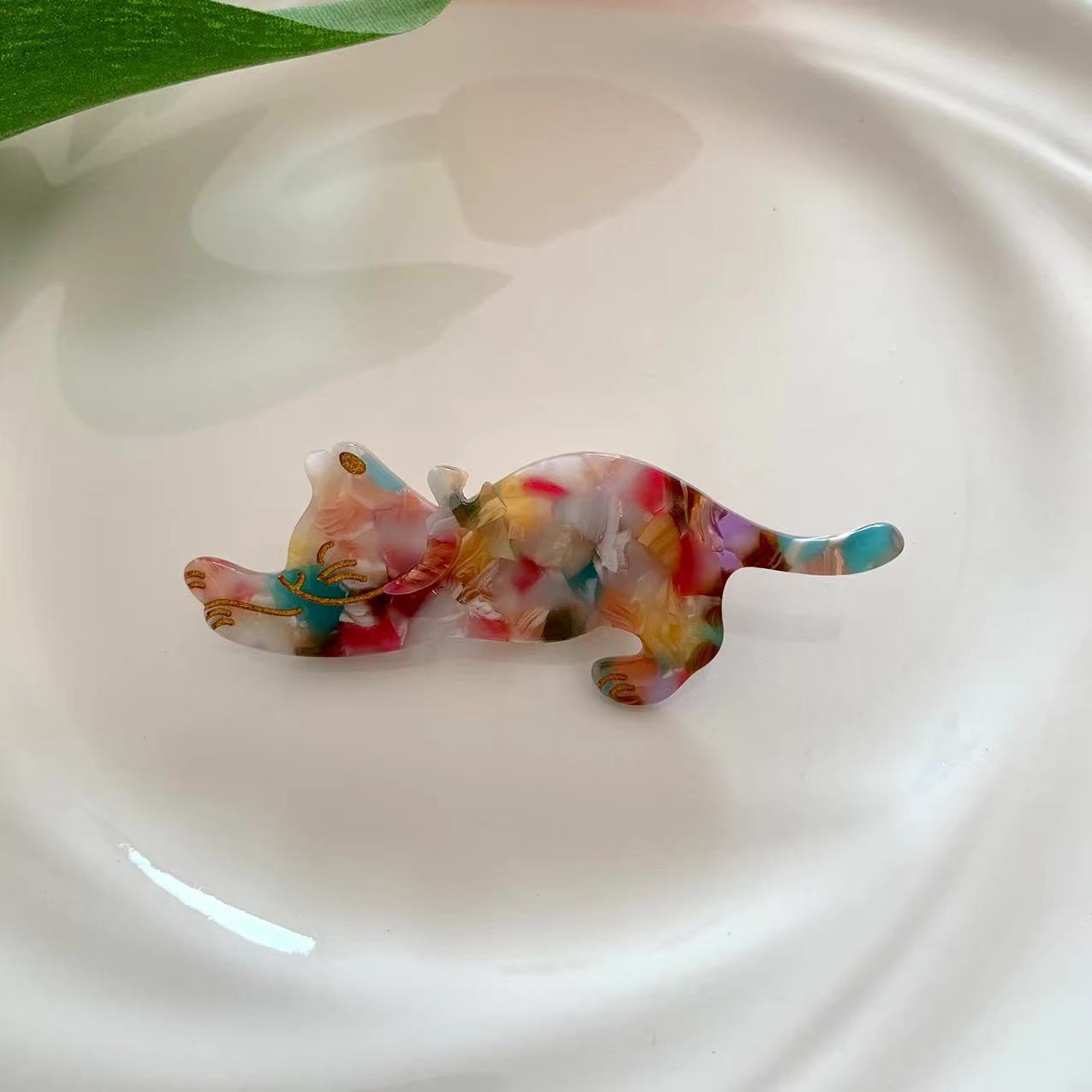 New Korean cartoon simple headdress hair card cat a word bangs duckbill clip broken hair cute bangs side clip