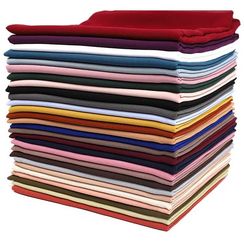 Warm Muslim chiffon headscarf shawl Modal cotton Jersey headscarf pure soft suitable for empty packaging of thousands of Muslims 70 * 180cm Islamic X2