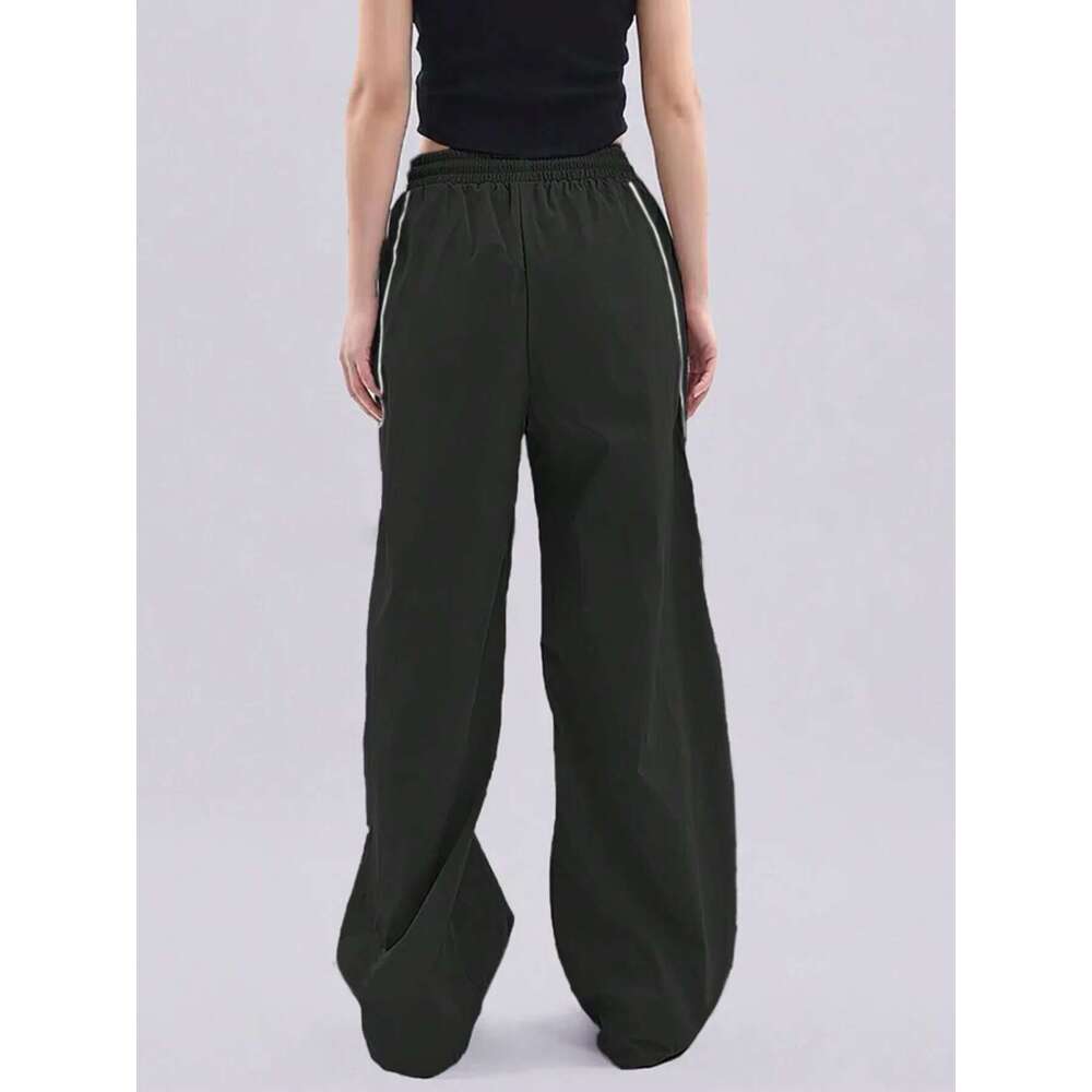 Womens Y2k Jogger Pants - Ultra-Relaxed Fit, Flattering Wide-Leg Silhouette, Adjustable Drawstring Waistband