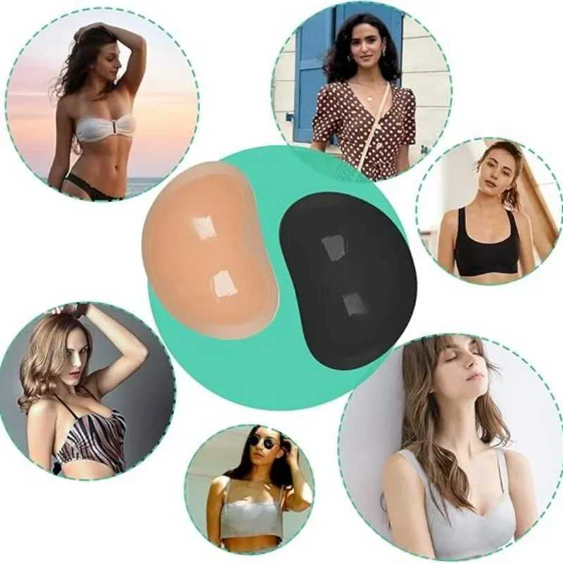 Upward push bra coasters womens soft breast pads underwear adhesive lining silicone breast enhancer underwear invisible soft cushion coverXJ250324
