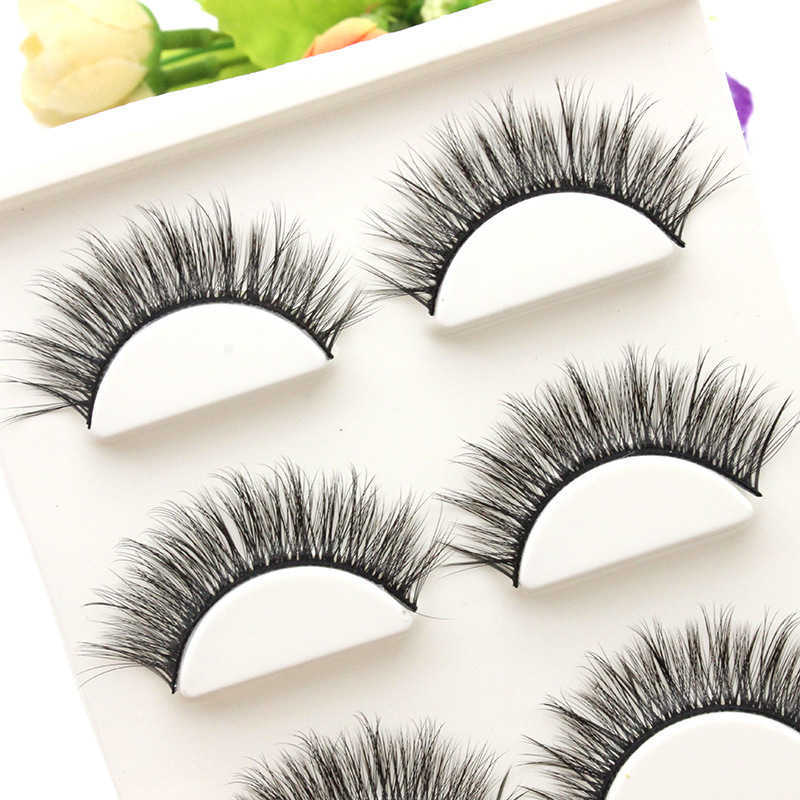 Wind Thick False Eyelash 3D Black Hard Stem Supporting Double Eyelid One Piece Exaggerated Stage Performance W250324