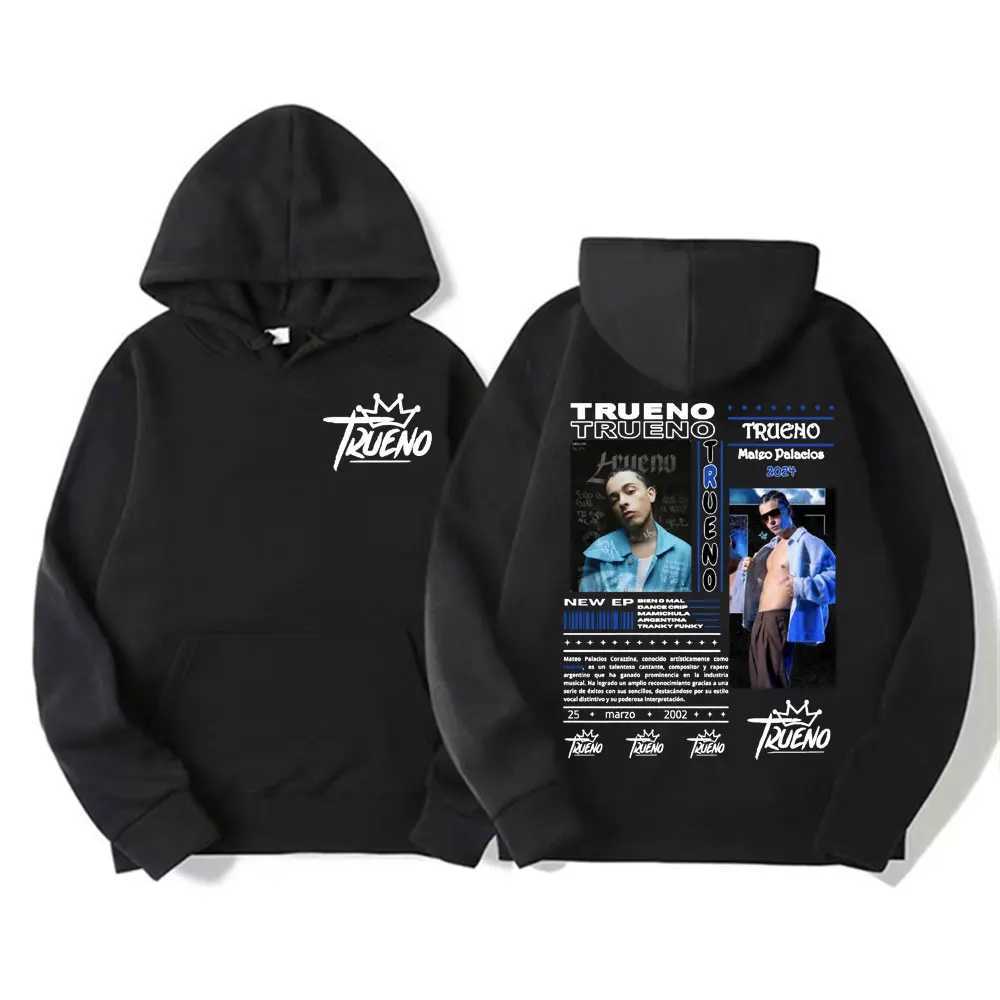 Rap singer Trueno Graphic Hoodies mens hip-hop fashion retro sportswear mens Harajuku womens cool oversized casual hoodieT250323