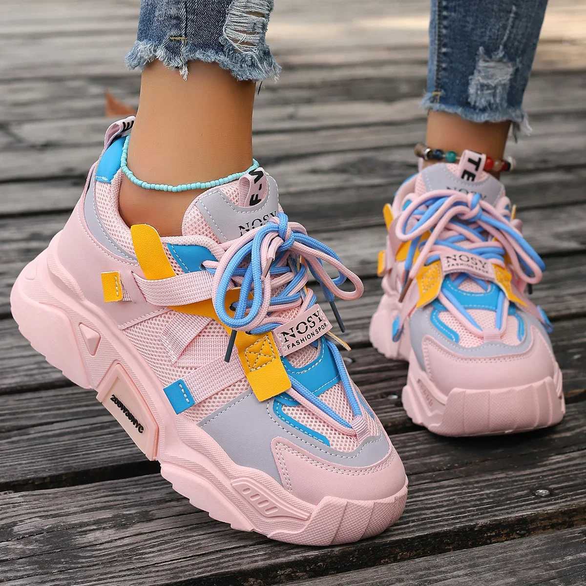 New sports shoes for women designer shoes for women lightweight mesh breathable Versatile outdoor casual vulcanized shoes Zapatos De MujerXJ250324