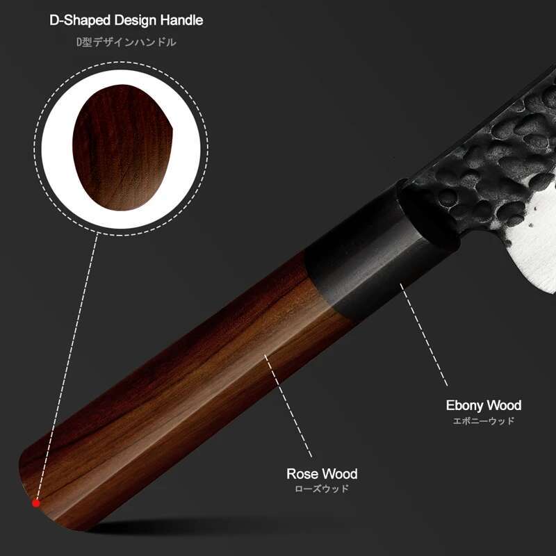 Grands 5.5 Inch Handmade Forged High Carbon Kiritsuke Kitchen Chef Knife Meat Fruit Fish Vegetables Cutter