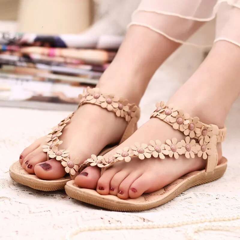 Women Sandals Summer Style Bg Bowtie Fashion Peep Toe Jelly Sandal Flat Shoes Woman 3 Colors
