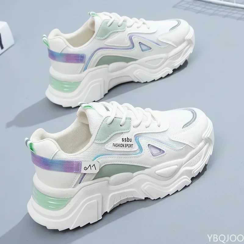 2025 sports shoes womens platform flat shoes womens shoes green casual womens short and chubby sports shoes womens shoesXJ250324