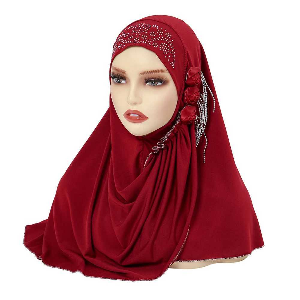 The latest Wens headscarf and Diamon floral fashion instant Islamic Muslim headscarf classic womens headscarf shawl RIMAIRE X250324