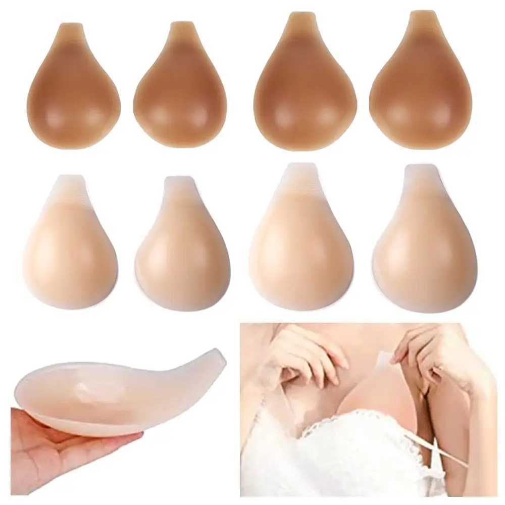Silicone breast stickers enhance nude bras self-adhesive bras nude invisible covers bra pads sexy strapless female breast petalsXJ250324