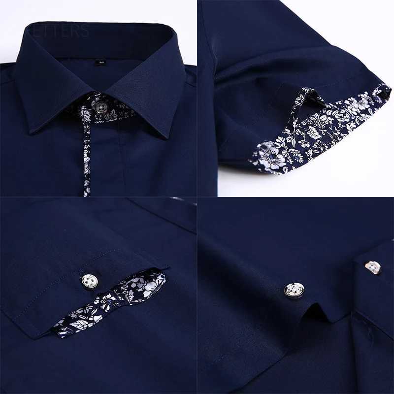 TFETTERS Summer Mens Dress Casual Short Sleeve Collar Button Cotton Polyester Pocket Design Mens Shirt X250324
