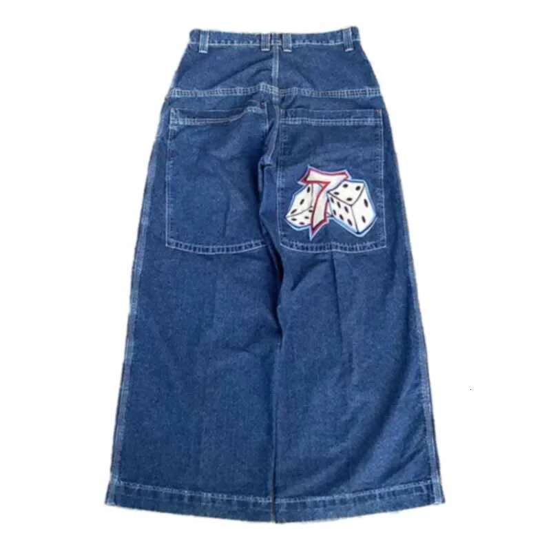 Haruku Y2k Baggy Men Women Vintage Embroidered High Quality Hip Hop Goth Casual Wide Leg Jeans Streetwear Clothing