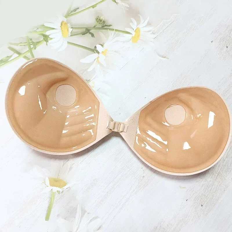 Womens Palm Push Up Invisible Silicone Bra Chest Stickers Enhance Self Adhesive Bra Cover Silicone Pad Sexy Strapless BraXJ250324