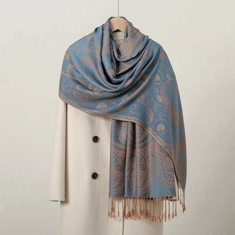 winter headscarf scarf long Muslim cashmere shawl Fem Foard soft turbo bag suitable for luxury brands with ribbons X2503241