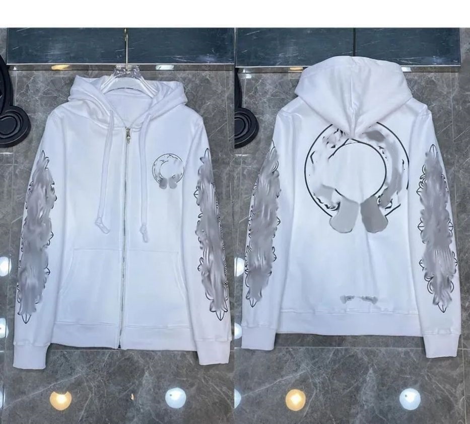 Fashion Chrome Hoodie Designer Mens Hoodies Sweatshirts Pullover cardigan Jacket Hooded High street Letter prints for women men Top f2