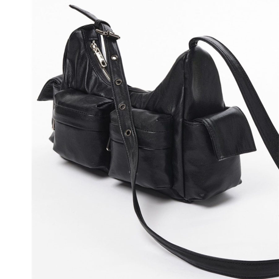 design bag new Spliced unique curve saddle bag single shoulder armpit bag Turkish niche color-blocking bag cross body bag