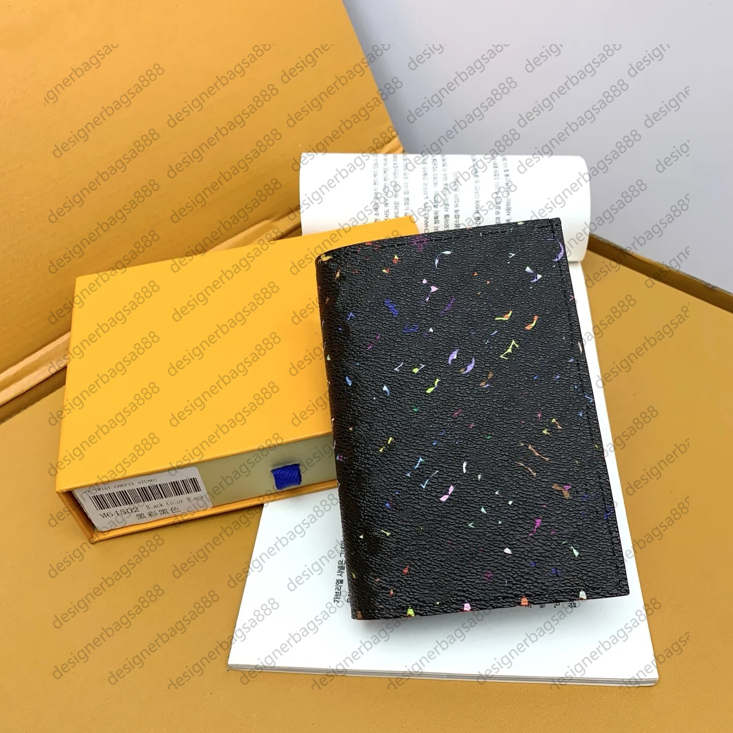 Wallet Women: 7A Multiple Card Holder, Credit Wallet, Black Fashion Passport Cover, ID Business Mini Coin Purse Designer Case with Box