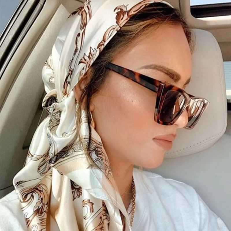 90 * 90CM Silk Scarf Foard Satin Neck Scarf Luxury Silk Wallet SJ02 X250324