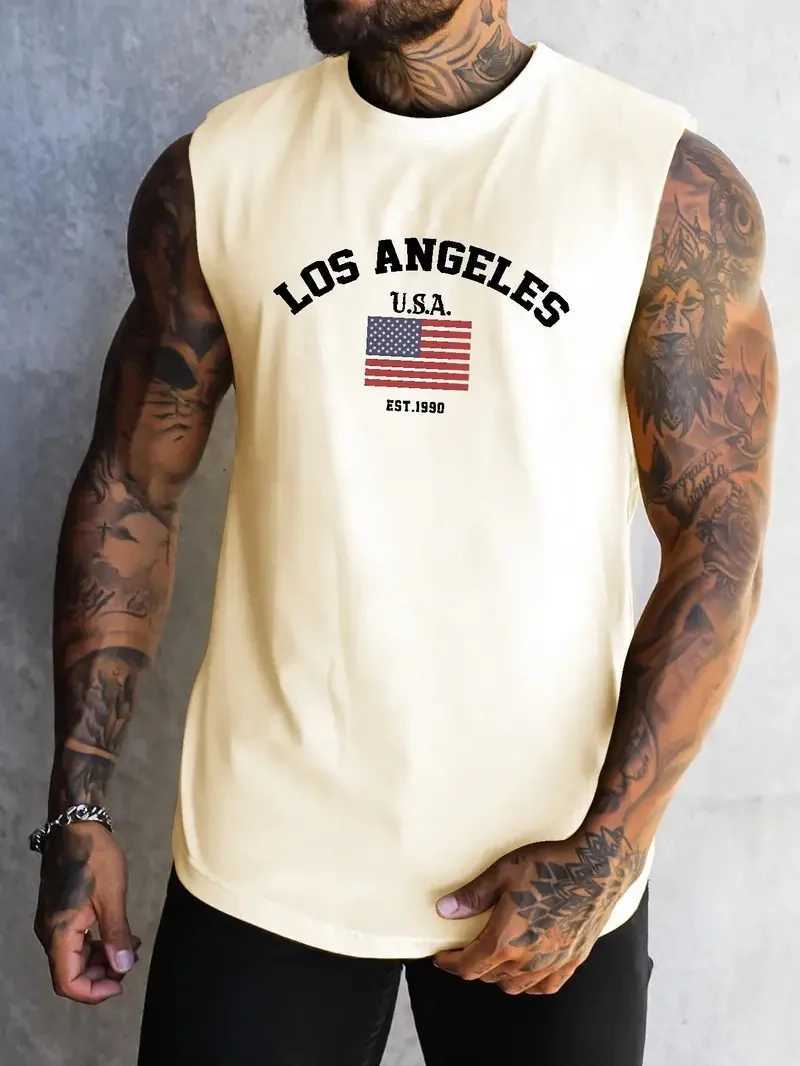 Summer running sports mens round neck vest sleeveless muscle gym fitness training exercise plus size T-shirt vest X250324