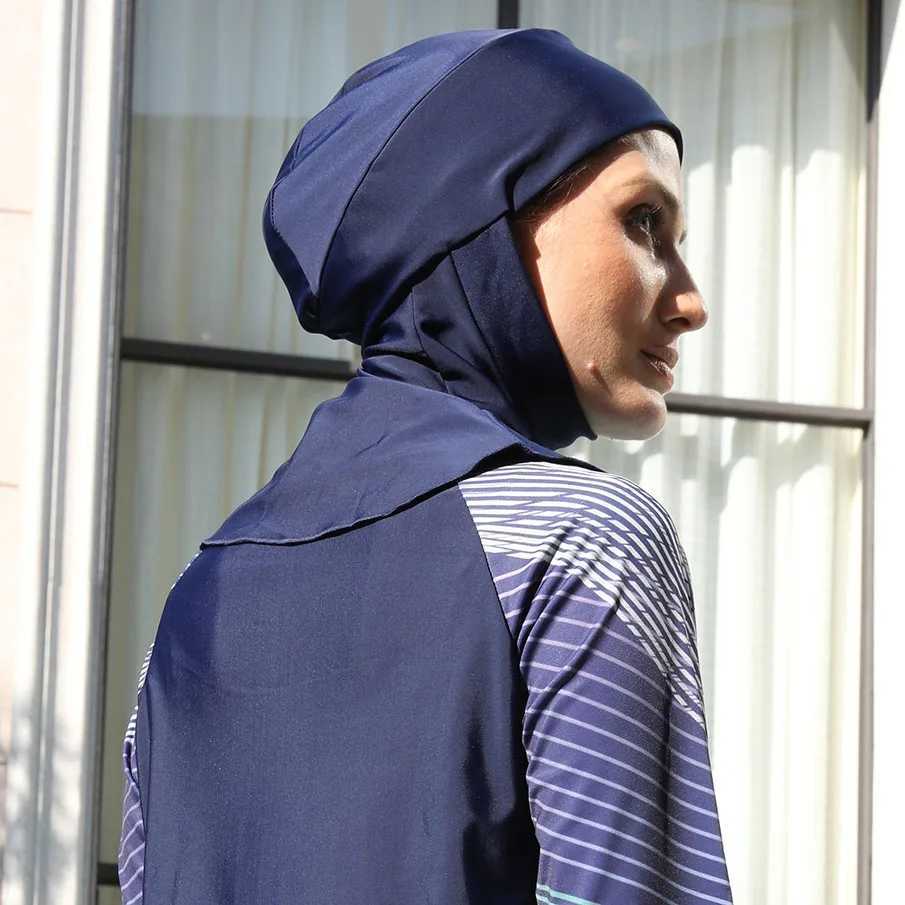 New sports plain Muslim swimming instant turbo black headscarf Islamic headscarf Indian headscarf Fem wrap Turbante Mujer X250324